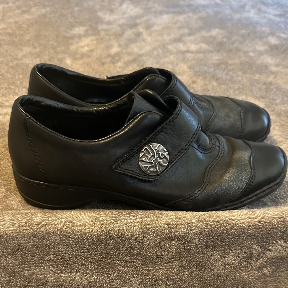 Rieker‎ Antistress Black Leather Loafer - Picture 5 of 6